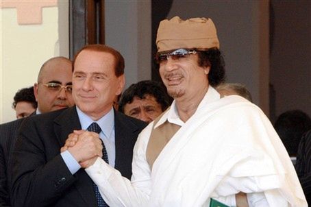 Premier Włoch i przywódca Libii uczczą traktat o przyjaźni