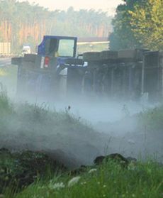 Wypadek cysterny na A4