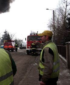Pożar w sortowni odpadów