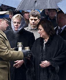 Anna Komorowska w Katyniu