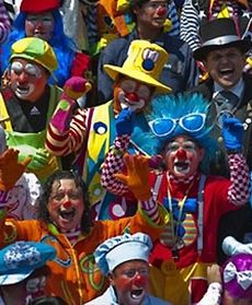 Setki klaunów w jednym miejscu