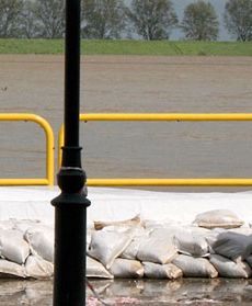 Tczew podczas powodzi