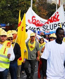 Demonstracja związkowców