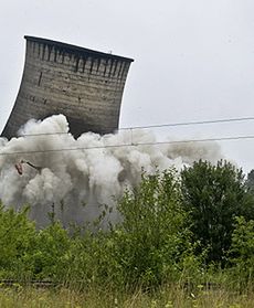 Wyburzyli komin w Lublinie