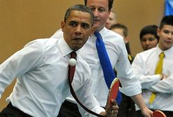 Prezydent i premier grają w ping-ponga