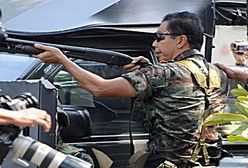 Gazem w demonstrantów