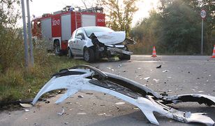 Zderzenie dwóch osobówek