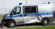 Zderzenie radiowozu z samochodem osobowym