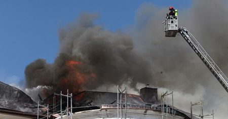 Pożar kościoła w Warszawie