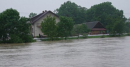 Borzęcin pod wodą