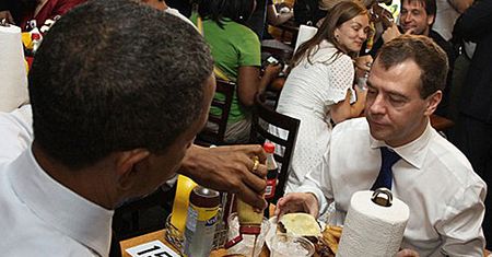 Obama zaprosił Miedwiediewa na... hamburgera