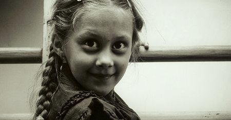 Urok dziecka zatrzymany w fotografii