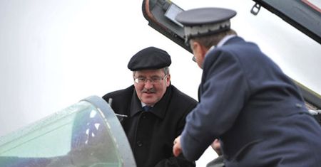 Prezydent u lotników