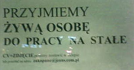 Zabawne ogłoszenia