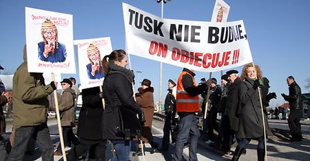 Blokada drogi S7