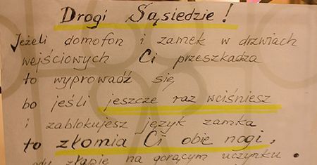 Komunikaty do sąsiadów