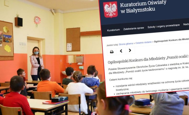 Informację o konkursie opublikowało Kuratorium Oświaty w Białymstoku