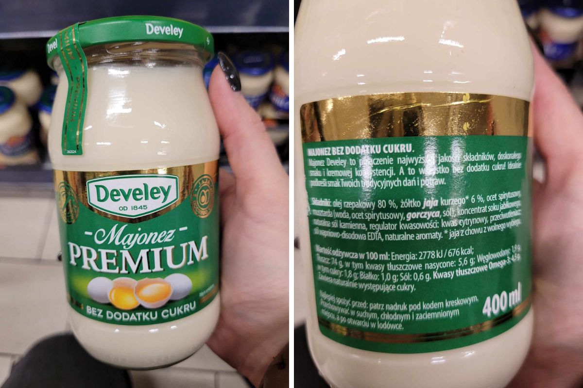 Develey. Majonez Premium bez dodatku cukru