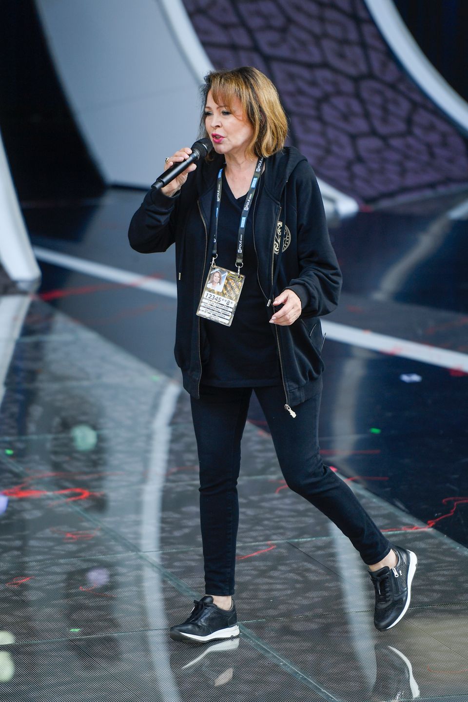 Izabela Trojanowska - gwiazdy na próbie trzeciego dnia festiwalu w Opolu