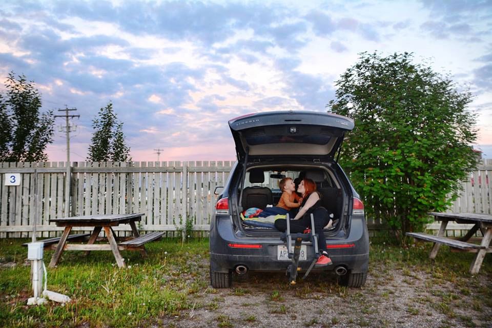 Podczas swojej podróży Joanna z synkiem najczęściej spali w aucie