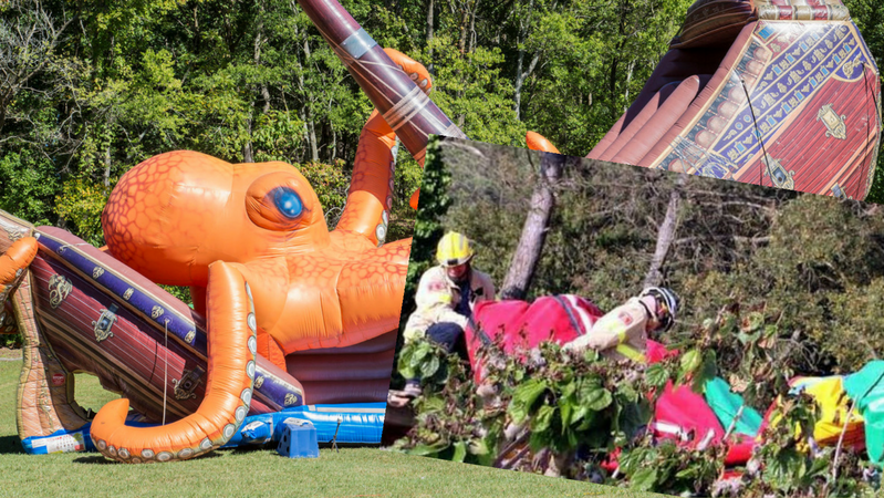 Wybuch dmuchanego zamku. Siedmioro dzieci ranny, 6-latka zmarła na miejscu