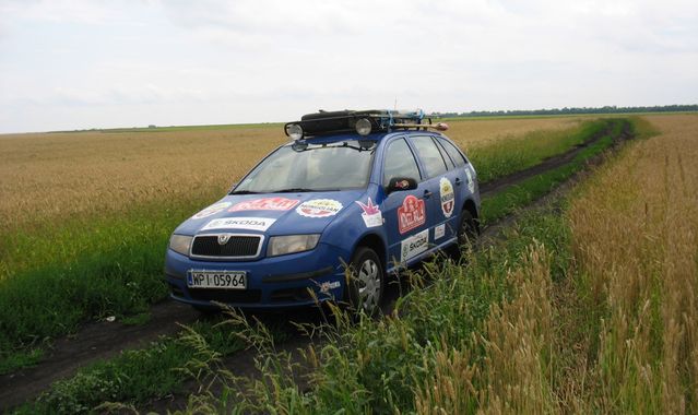 Skoda Fabia Combi w Mongol Rally 2013