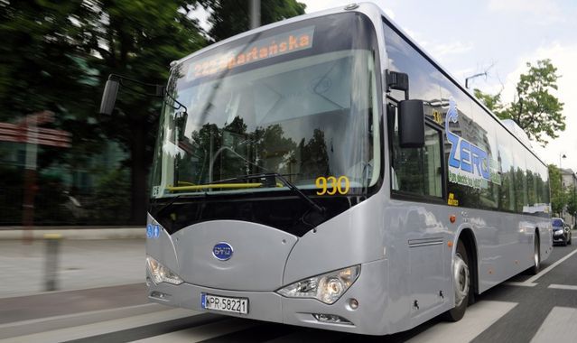 Elektryczny autobus z Chin na testach w Krakowie