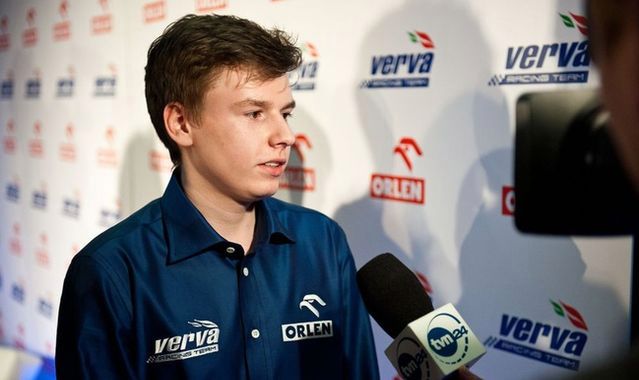 Patryk Szczerbiński na testach w bolidzie GP3