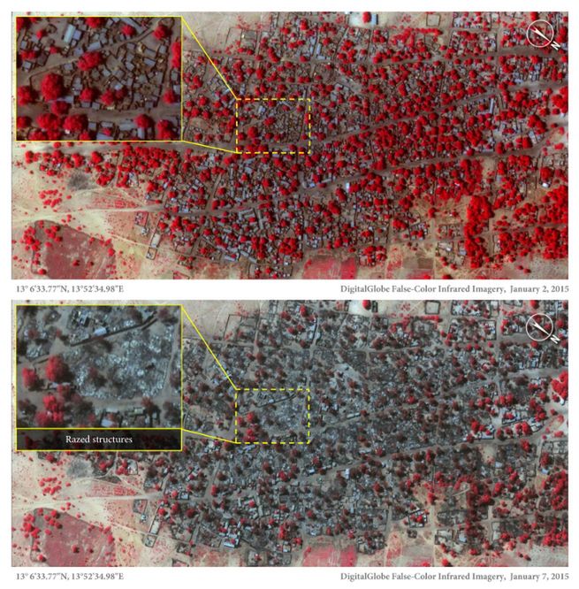 Koszmar w Nigerii. Amnesty International opublikowała satelitarne zdjęcia po atakach Boko Haram