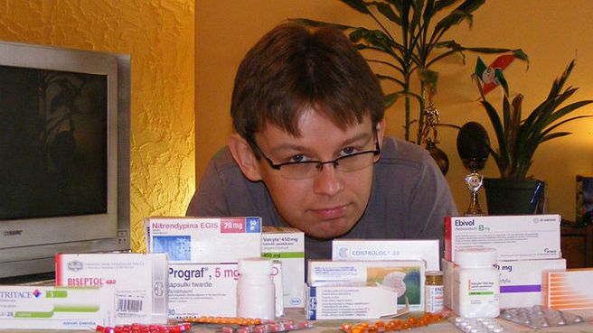 Zenon Kubiak i leki, które musi codziennie zażywać