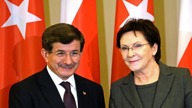 Ahmet Davutoglu i Ewa Kopacz
