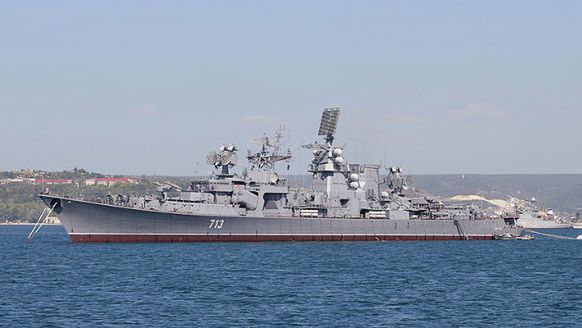 Krążownik "Kercz" w 2012 r.