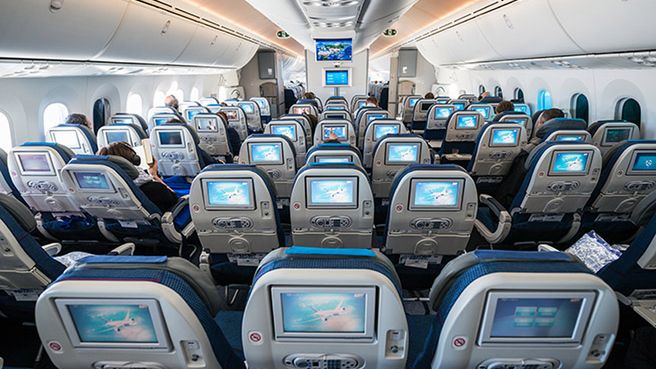 Wnętrze Boeing 787 Dreamliner