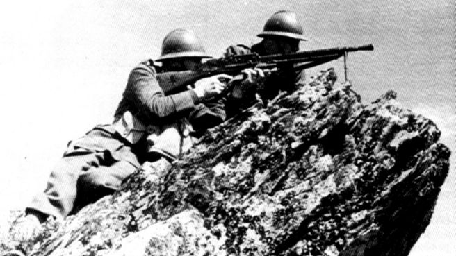 Narwik, Norwegia, 05.1940 r. Żołnierze Samodzielnej Brygady Strzelców Podhalańskich na pozycjach