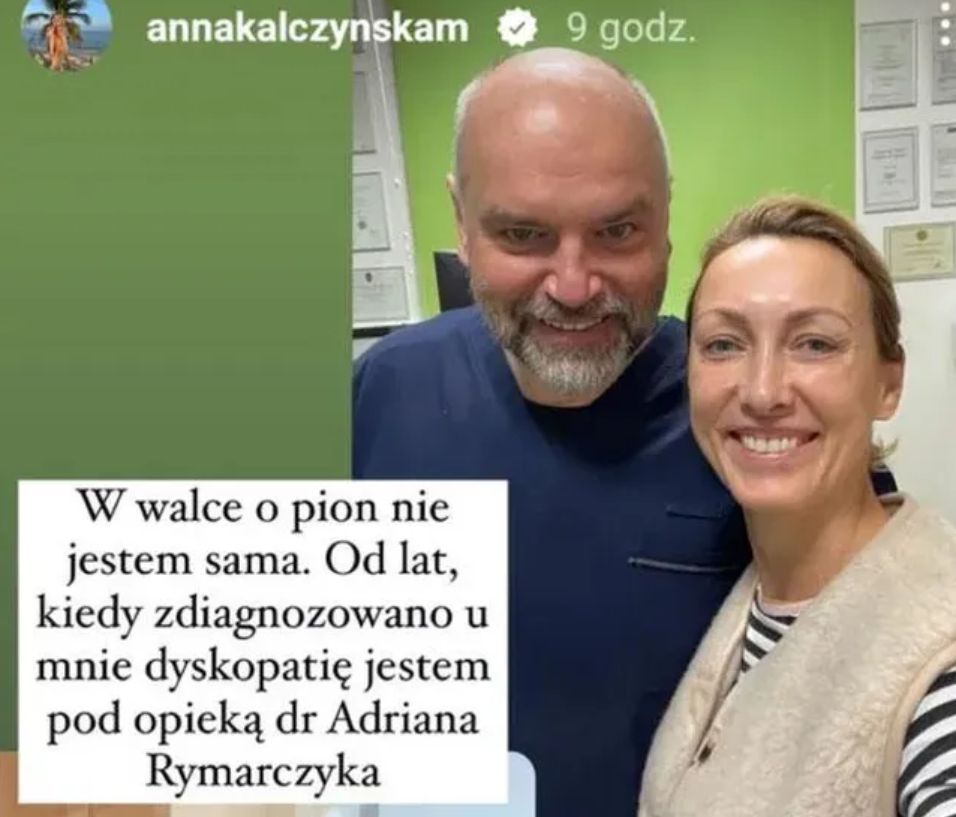Anna Kalczyńska wyznała, że choruje na dyskopatię