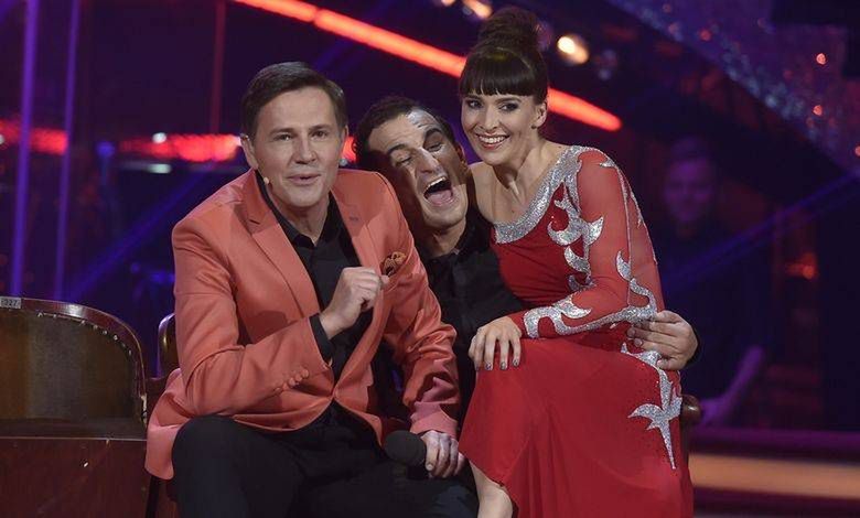 Krzysztof Ibisz, Janja Lesar i Michał Koterski
Fot. Akpa
