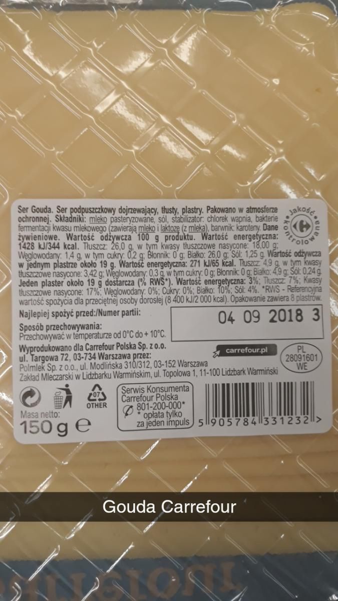 Gouda z Carrefour