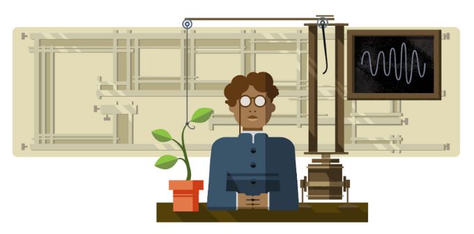 Jagadis Chandra Bose w Google Doodle