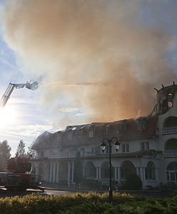 Płonie hotel w Nadarzynie pod Warszawą
