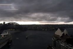 Apokaliptyczne niebo i grad wielkości piłek do golfa