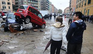 Oberwanie chmury nad Genuą; siedem osób nie żyje