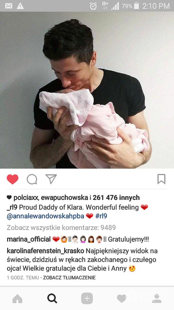 Karolina Ferenstein-Krasko-pogratulowala Lewandowskim