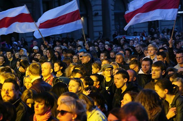 Koncert "Solidarni z Białorusią" w Warszawie