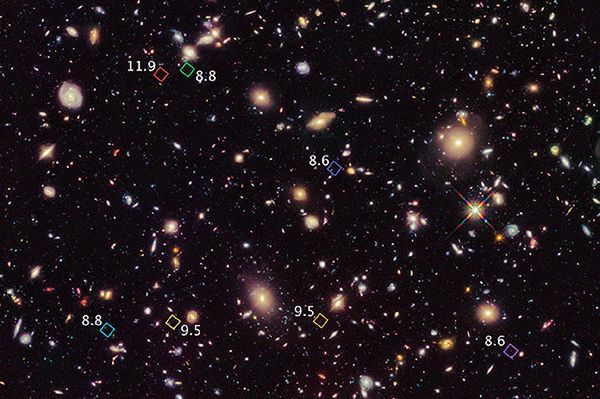 Zaobserwowano siedem najstarszych galaktyk we Wszechświecie