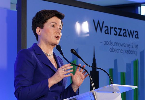 Hanna Gronkiewicz-Waltz, prezydent Warszawy, podsumowała dwa lata swych rządów