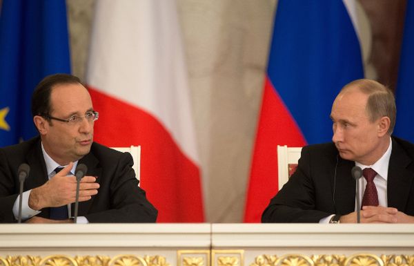 Prezydenci Rosji i Francji dyskutują o Syrii. "Może być potrzebna wódka"