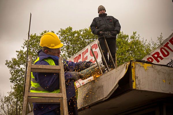 Eksmisja "człowieka, który wstrzymał ulicę Lema"