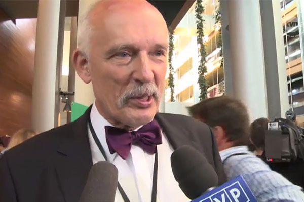 Janusz Korwin-Mikke o pierwszym dniu w PE: gadanina, gadanina, gadanina