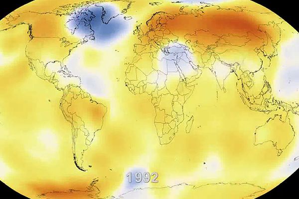 Rośnie temperatura na Ziemi - niepokojący film NASA