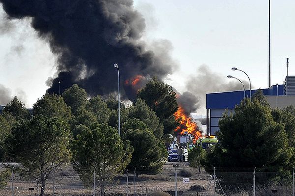 F-16 rozbił się w bazie wojskowej w Hiszpanii